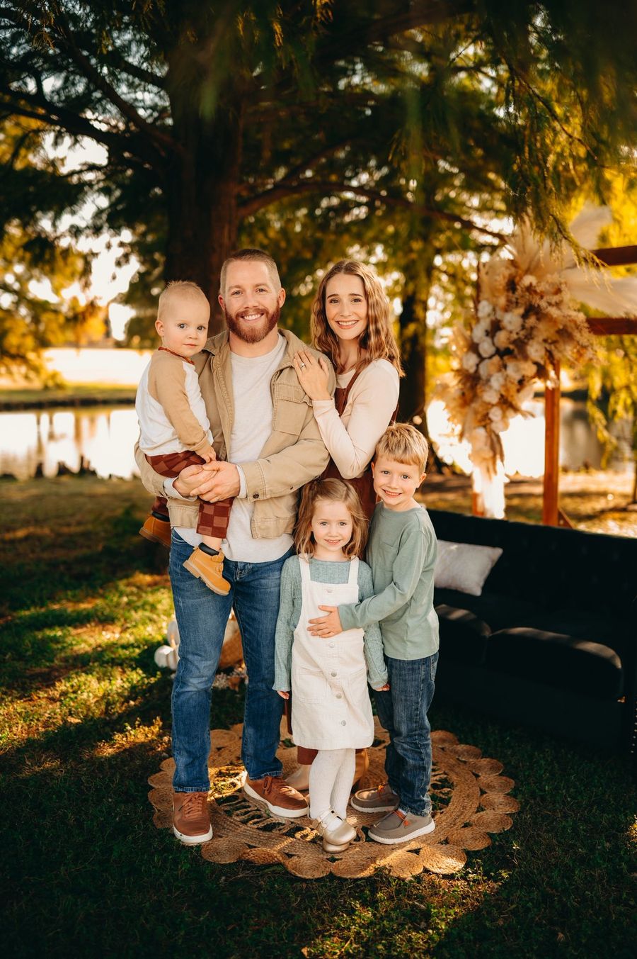 Ashton Harris and family